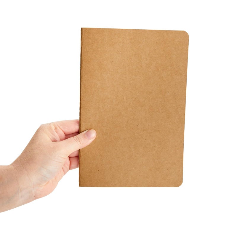 Paper Junkie Softcover Blank Notebooks - 24-Pack, A5, 60 Pages, Kraft - Sketchbooks Bulk for Sketching & Writing - Ample Pages for Journals for Writing - Image 5